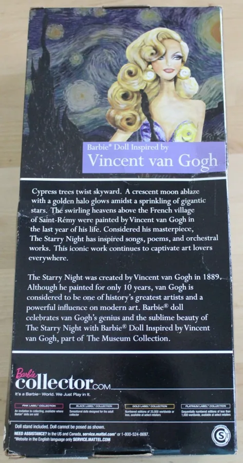 Additional image for Barbie Museum Collection - Vincent van Gogh Inspired Doll