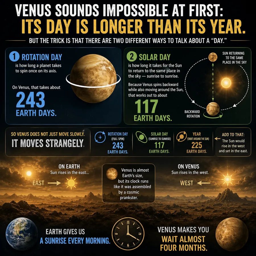 Why a “Day” on Venus Is So Weird
