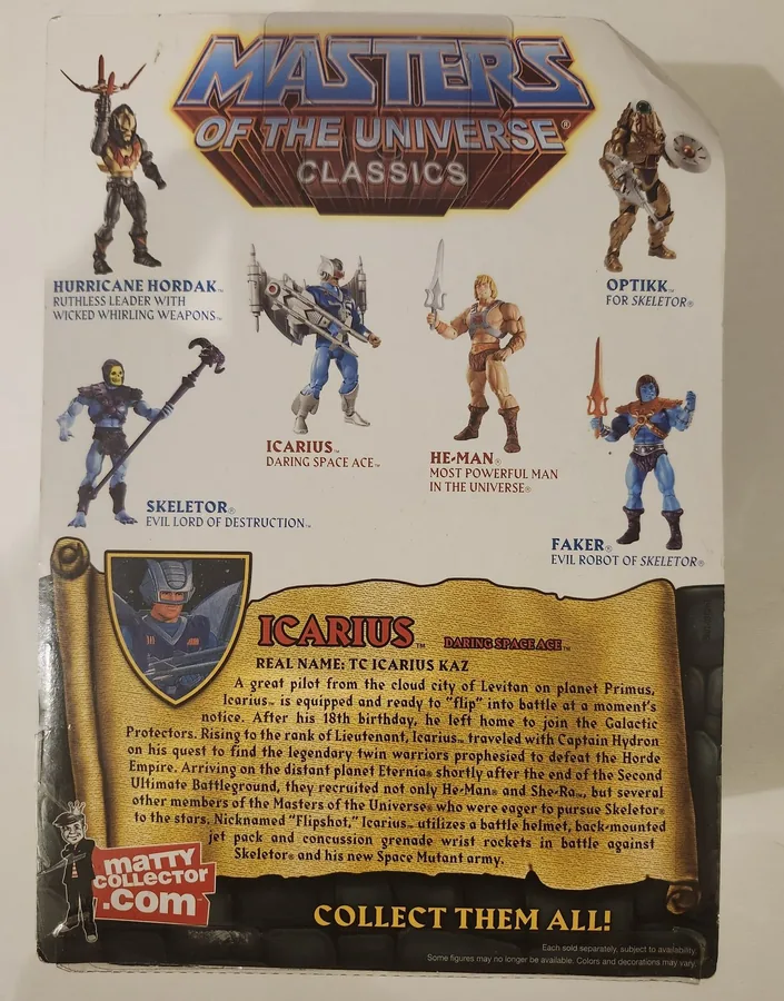 Additional image for Mattel Masters of the Universe Galactic Protectors Icarius Action Figure – Set 0002708491836