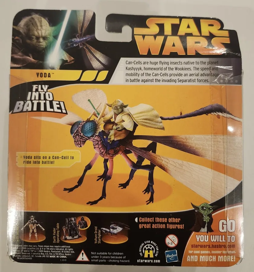 Additional image for Hasbro Star Wars Revenge of the Sith 2005 Deluxe Yoda on Can-Cell Action Figure – Set 85567