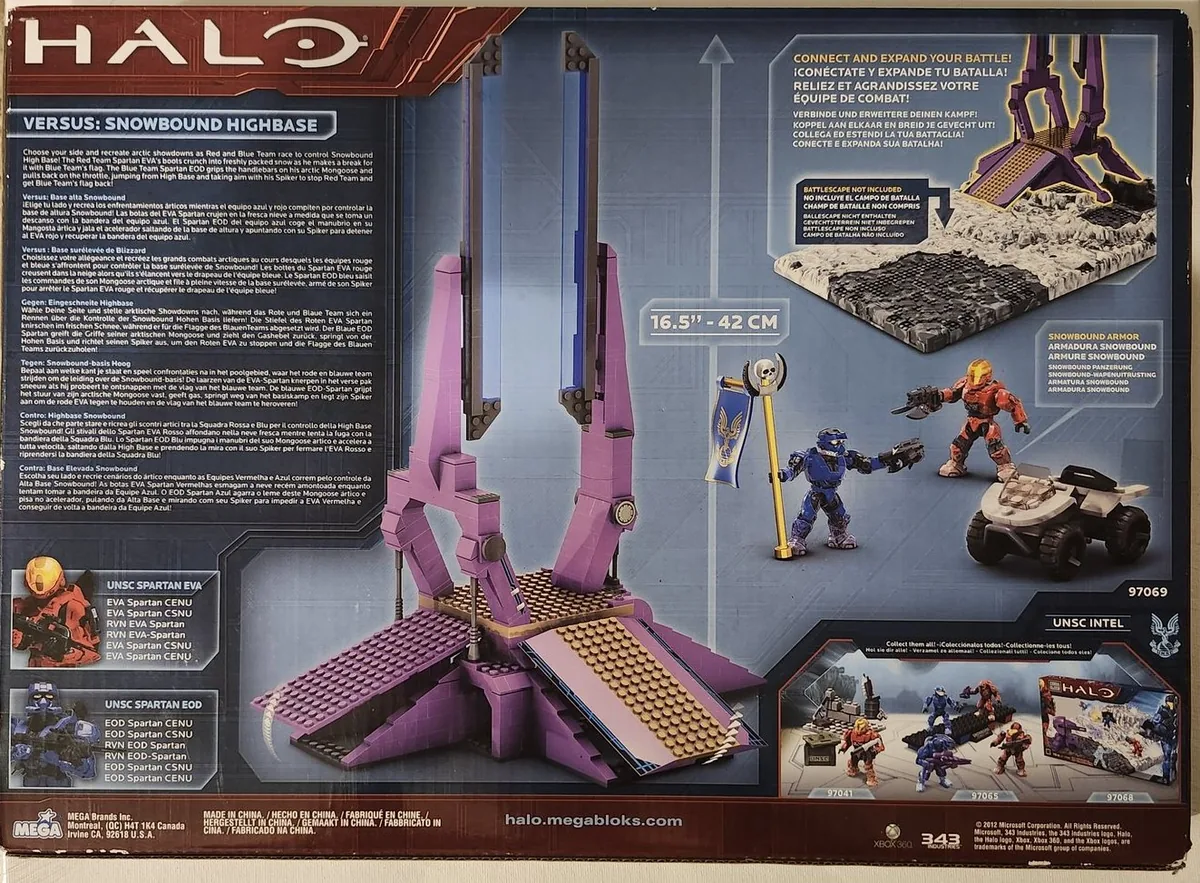 Additional image for Mega Bloks Halo Versus: Snowbound Highbase Set Mega Bloks – Set 97069