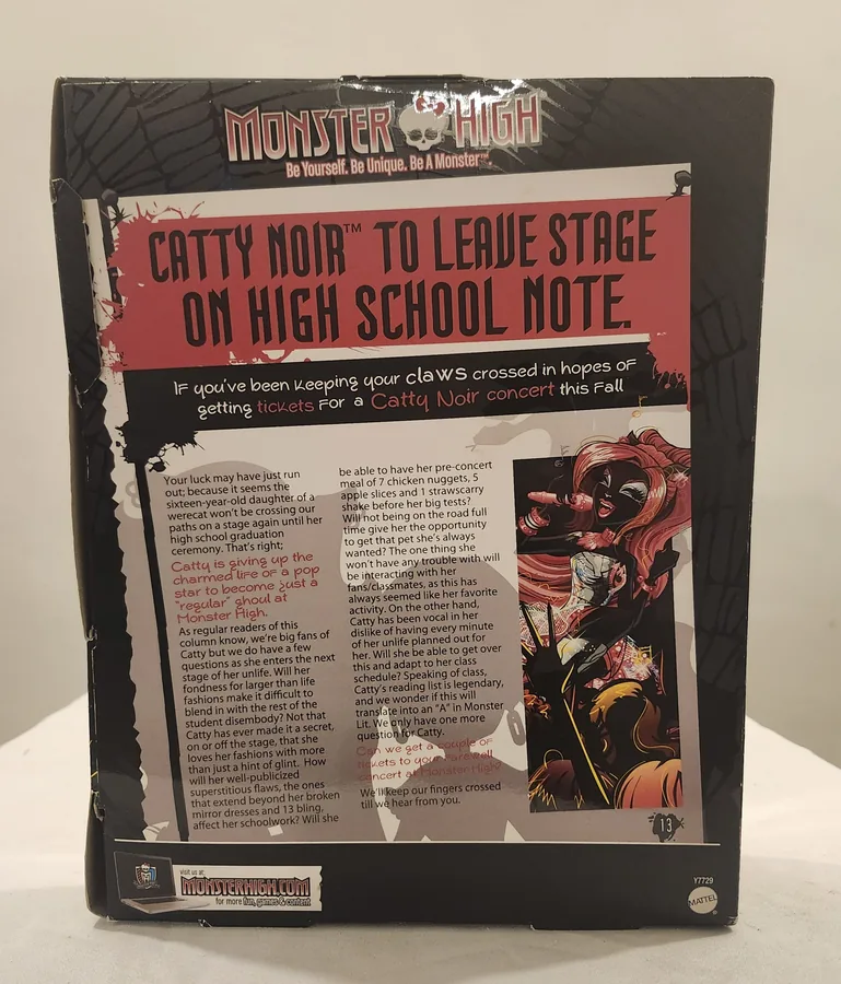 Additional image for Monster High Catty Noir G1 Doll — Original Box